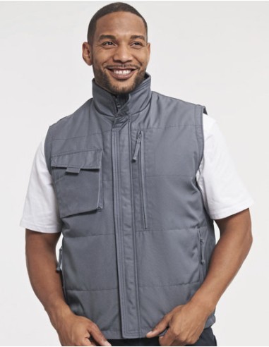 RUS-0R014M0-Heavy Duty Workwear Gilet